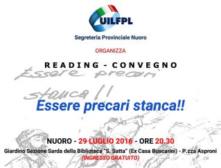 Nuoro Reading ESSERE PRECARI STANCA