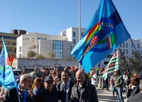 Manifestazione sanità Sulcis