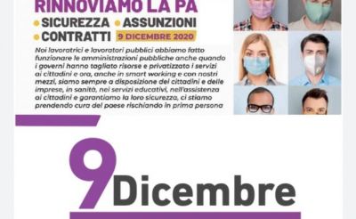 9 dicembre 2020 - Sciopero dei servizi pubblici - SIT IN Cagliari