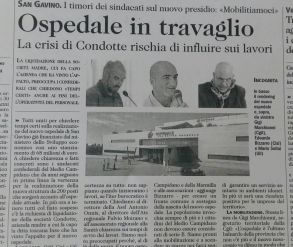 Unione Sarda - Medio Campidano- San Gavino. Ospedale in travaglio. 